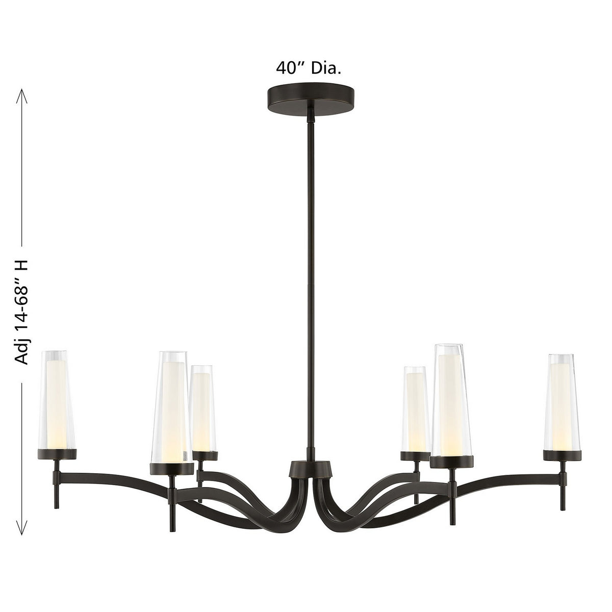 Savoy House - 1-1464-6-15 - LED Chandelier - Butler - Mediterranean Bronze