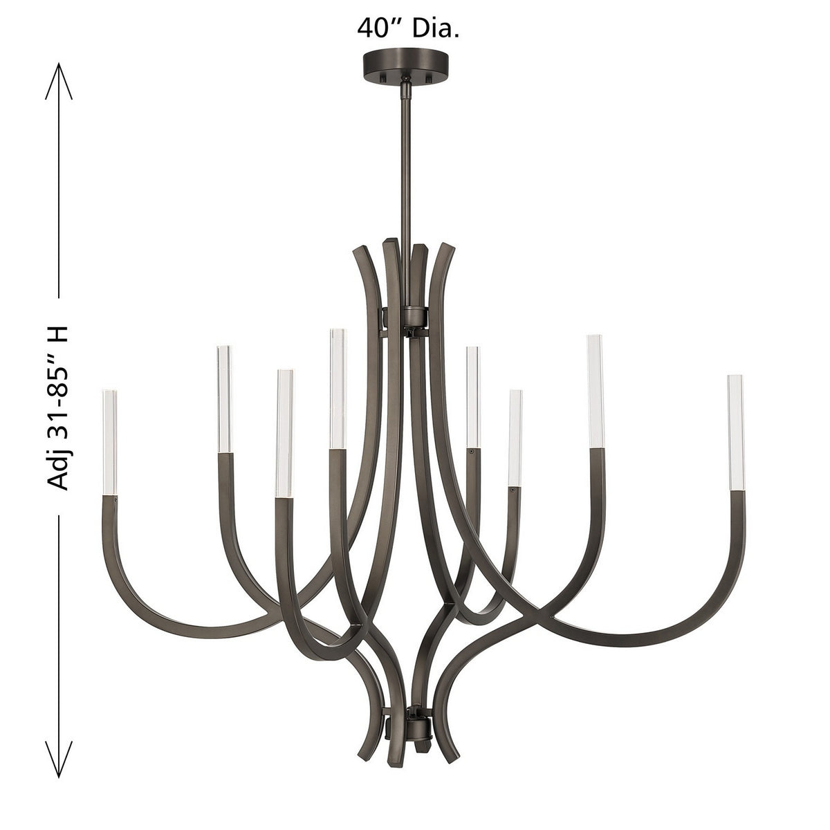 Savoy House - 1-1900-8-15 - LED Chandelier - Bradford - Mediterranean Bronze