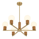 Savoy House - 1-4080-6-322 - Six Lumières Suspendu - Jarrell - Cuivres chaleureux
