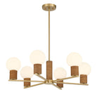 Savoy House - 1-4080-6-322 - Six Lumières Suspendu - Jarrell - Cuivres chaleureux
