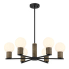 Savoy House - 1-4080-6-89 - Six Lumières Suspendu - Jarrell - Noir mat