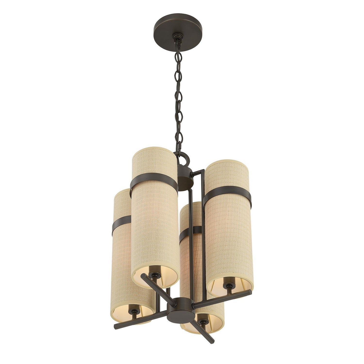 Savoy House - 1-4561-4-15 - Quatre Lumières Suspendu - Weston - Bronze méditerranéen