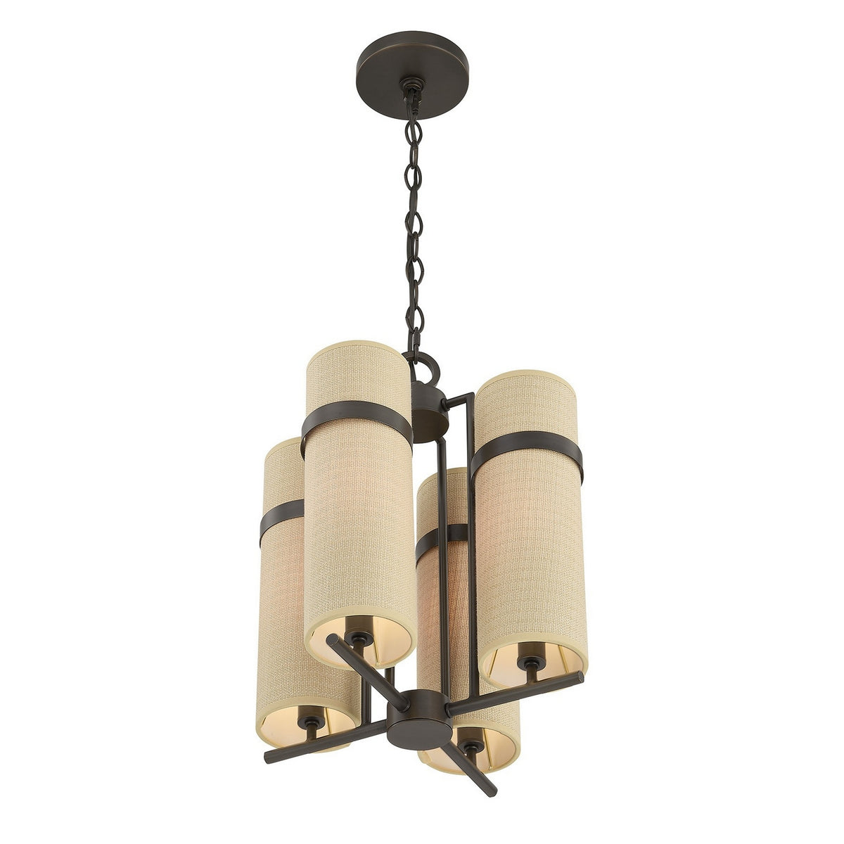 Savoy House - 1-4561-4-15 - Quatre Lumières Suspendu - Weston - Bronze méditerranéen