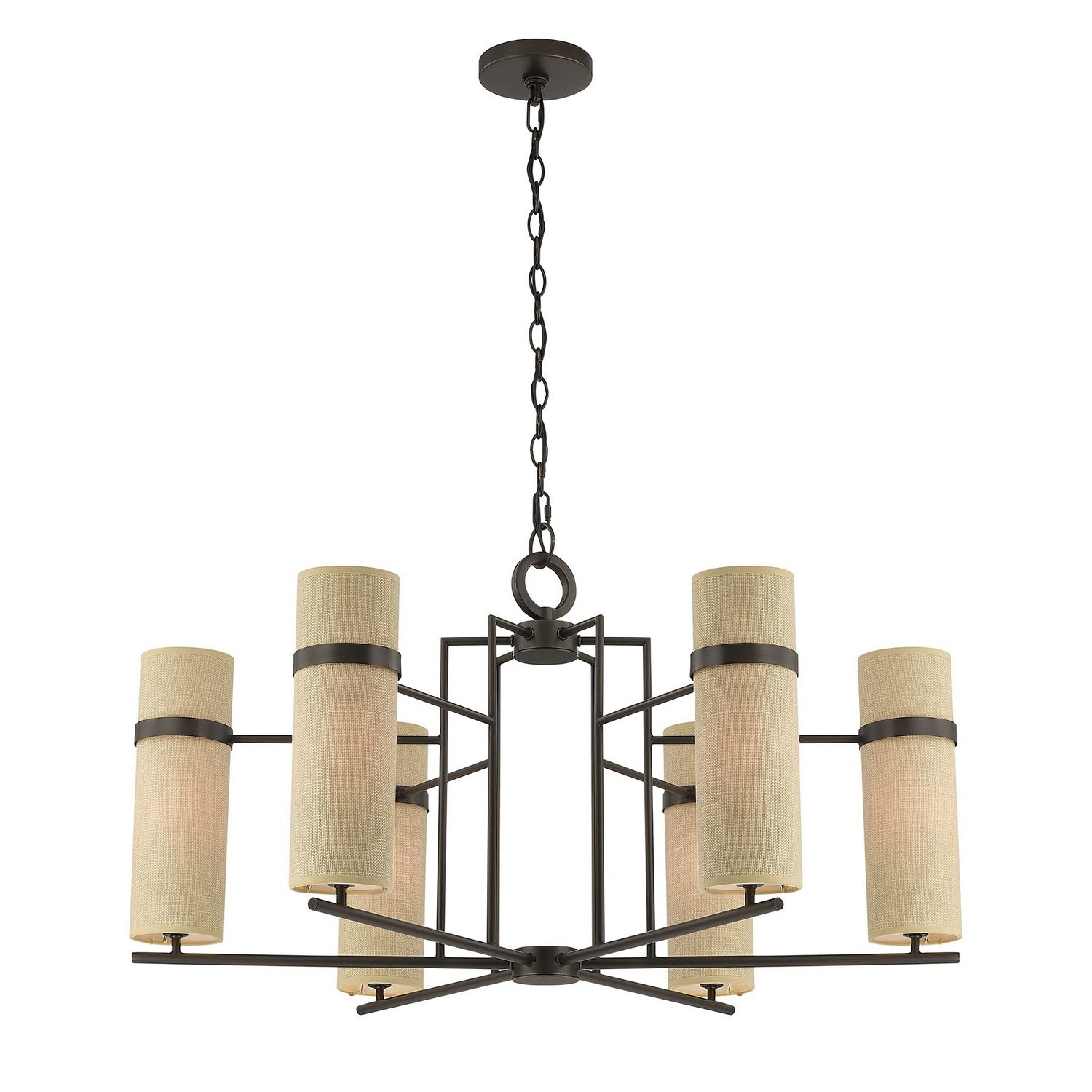 Savoy House - 1-4562-6-15 - Six Lumières Suspendu - Weston - Bronze méditerranéen