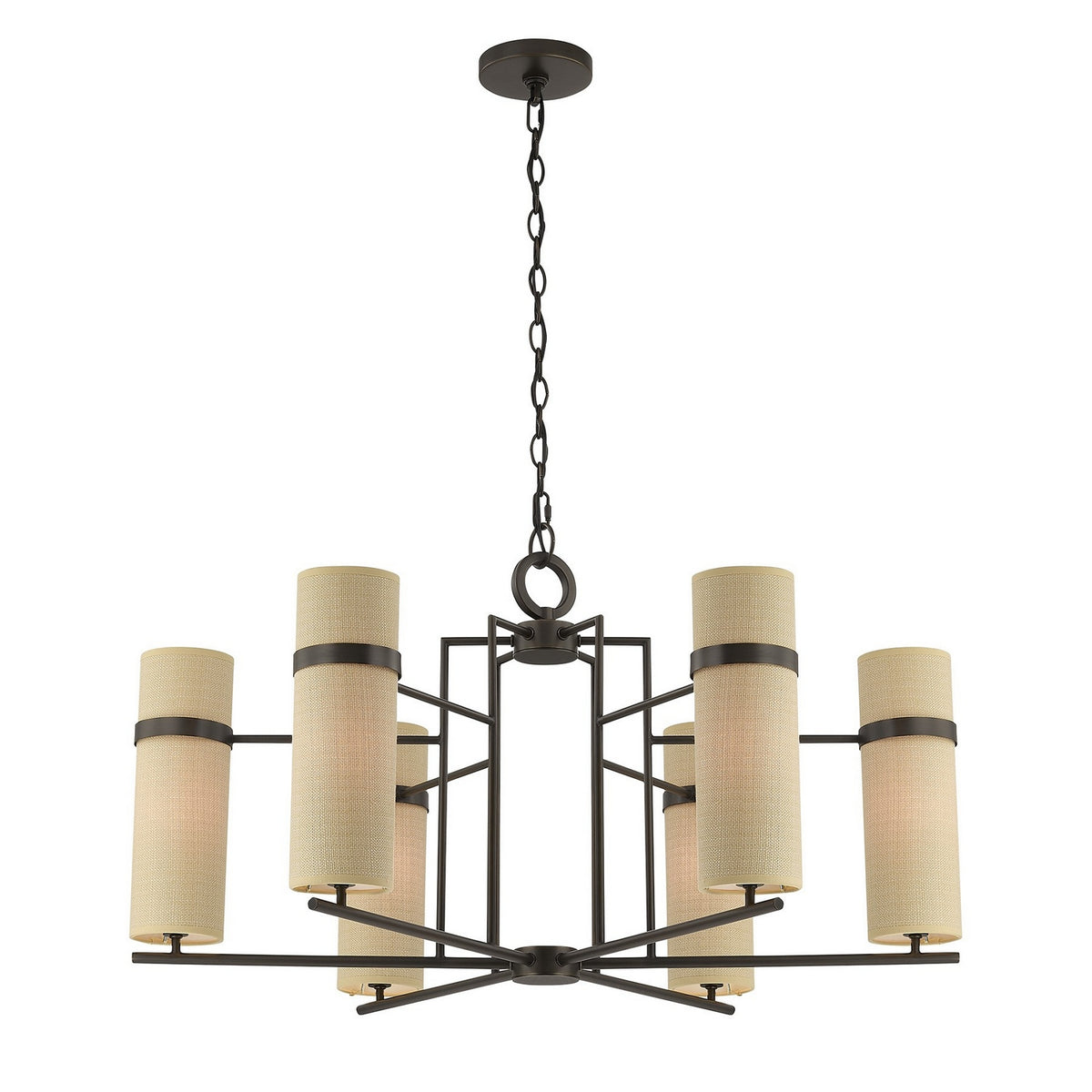 Savoy House - 1-4562-6-15 - Six Lumières Suspendu - Weston - Bronze méditerranéen