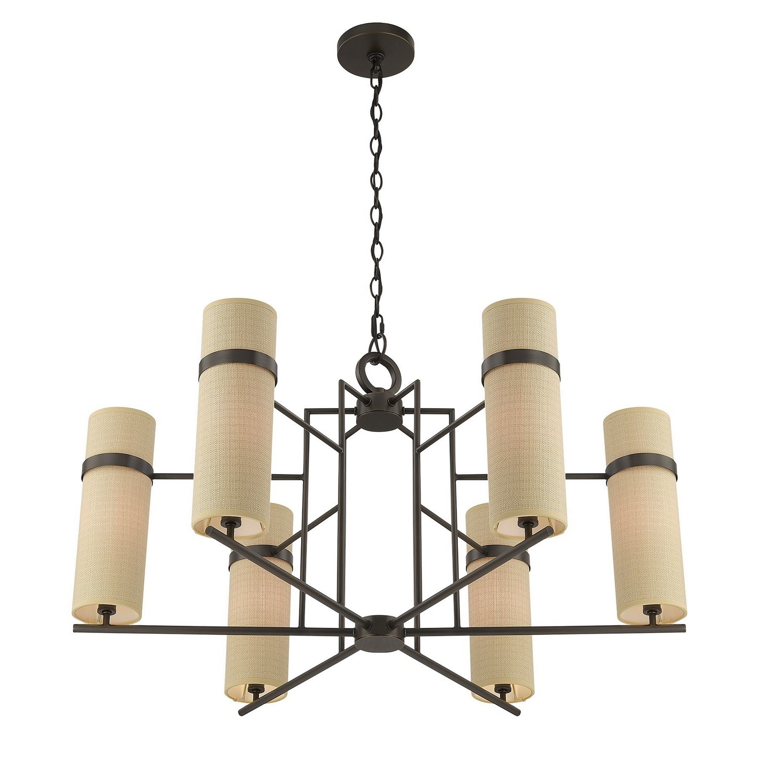 Savoy House - 1-4562-6-15 - Six Lumières Suspendu - Weston - Bronze méditerranéen
