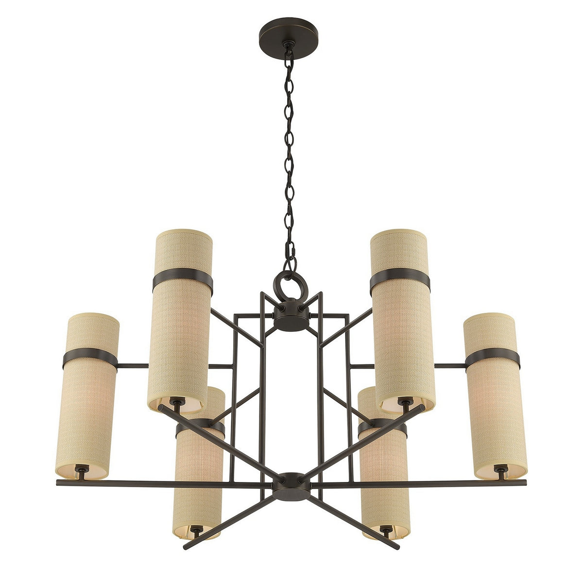 Savoy House - 1-4562-6-15 - Six Lumières Suspendu - Weston - Bronze méditerranéen