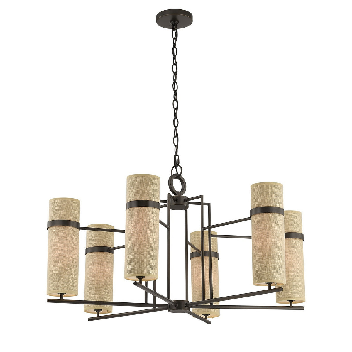 Savoy House - 1-4562-6-15 - Six Lumières Suspendu - Weston - Bronze méditerranéen