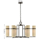 Savoy House - 1-4562-6-15 - Six Lumières Suspendu - Weston - Bronze méditerranéen