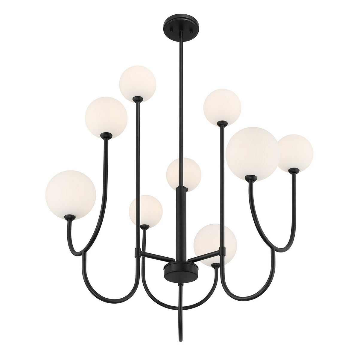 Savoy House - 1-5980-9-89 - Neuf Lumières Suspendu - Chester - Noir mat