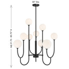Savoy House - 1-5980-9-89 - Nine Light Chandelier - Chester - Matte Black
