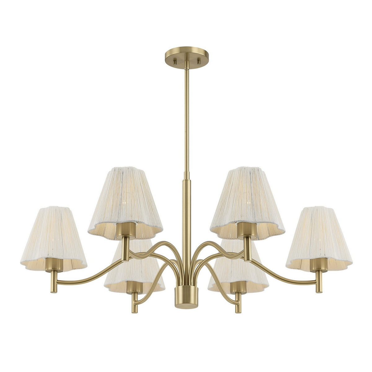 Savoy House - 1-6084-6-127 - Six Lumières Suspendu - Rosa - Noble Brass