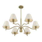 Savoy House - 1-6084-6-127 - Six Lumières Suspendu - Rosa - Noble Brass