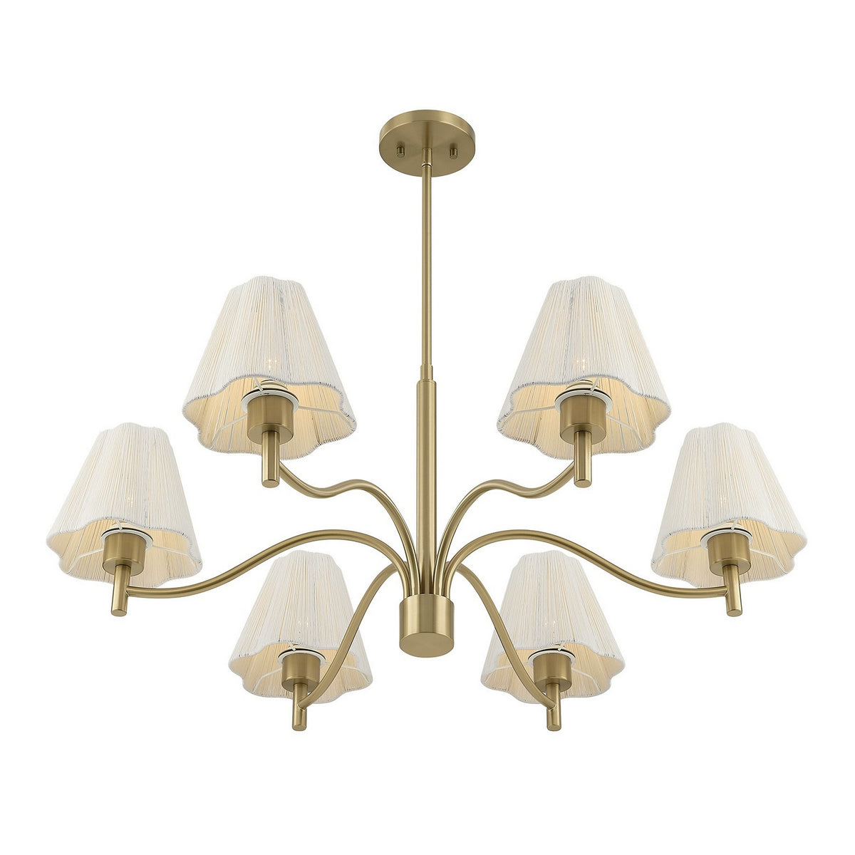 Savoy House - 1-6084-6-127 - Six Lumières Suspendu - Rosa - Noble Brass