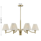 Savoy House - 1-6084-6-127 - Six Lumières Suspendu - Rosa - Noble Brass