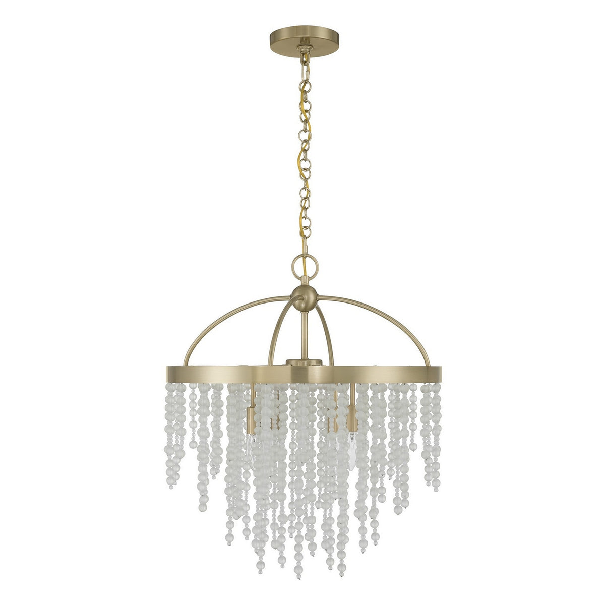 Savoy House - 1-6450-4-127 - Four Light Chandelier - Jeanette - Noble Brass