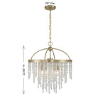 Savoy House - 1-6450-4-127 - Quatre Lumières Suspendu - Jeanette - Noble Brass