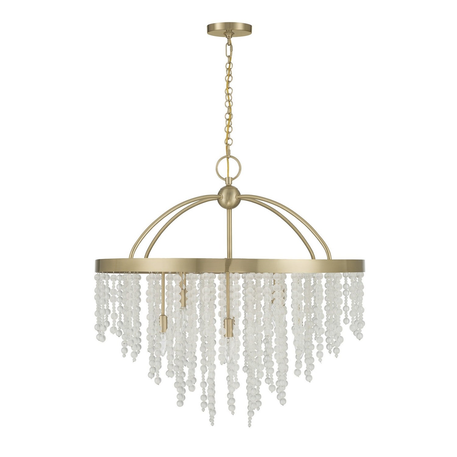 Savoy House - 1-6451-8-127 - Eight Light Chandelier - Jeanette - Noble Brass