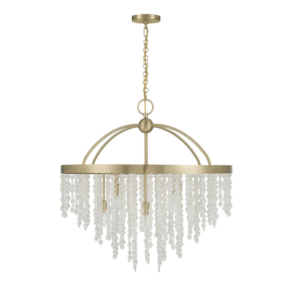 Savoy House - 1-6451-8-127 - Eight Light Chandelier - Jeanette - Noble Brass