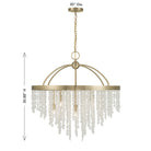 Savoy House - 1-6451-8-127 - Huit Lumières Suspendu - Jeanette - Noble Brass
