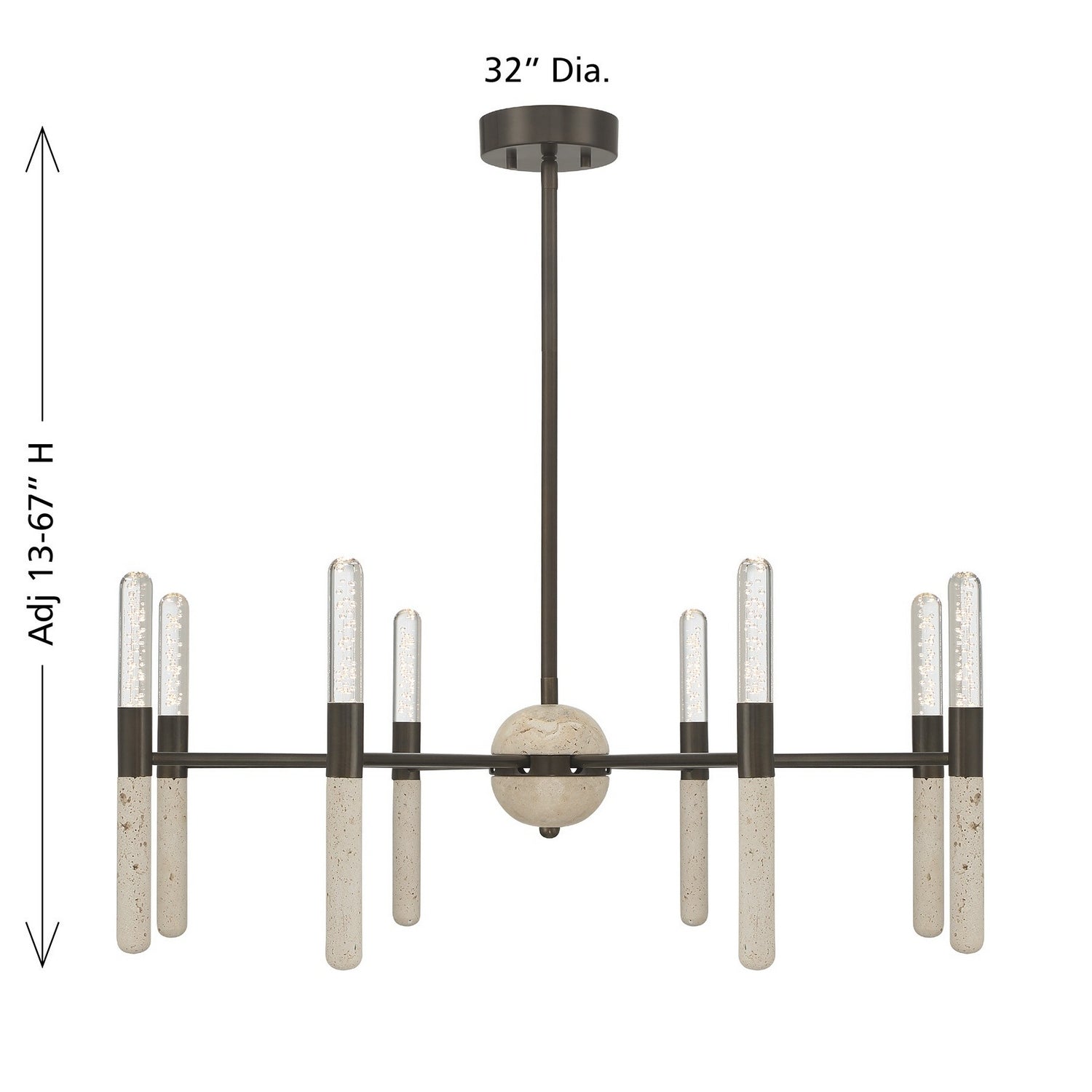 Savoy House - 1-9716-8-15 - LED Chandelier - Linden - Mediterranean Bronze