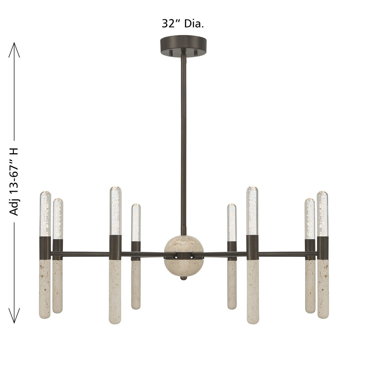 Savoy House - 1-9716-8-15 - LED Chandelier - Linden - Mediterranean Bronze