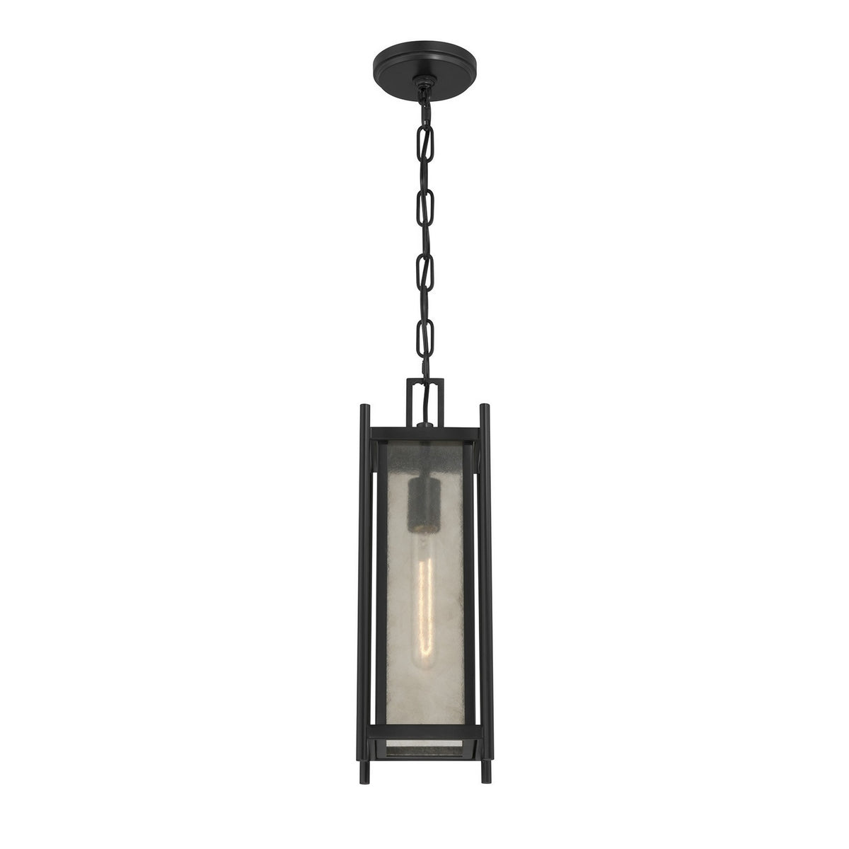 Savoy House - 5-3806-BK - Lanterne suspendue d'extérieur à une lumière - Jacobs - Noir mat