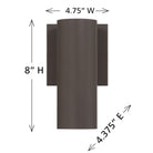 Savoy House - 5-CYL-1-5CCT-BZ - Applique murale extérieure à LED - Kelley - Bronze