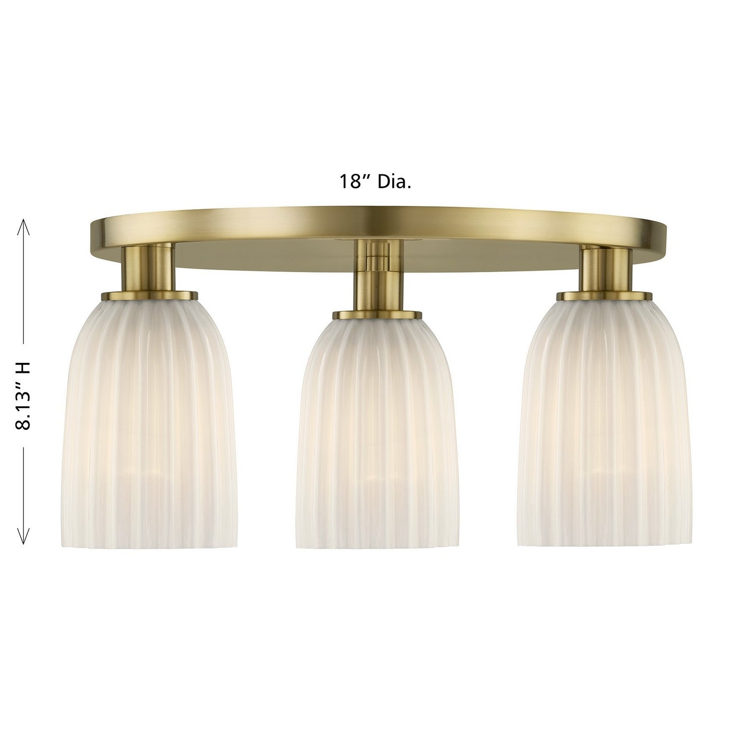 Savoy House - 6-1247-3-127 - Trois Lumières Plafonnier - Baldwin - Noble Brass