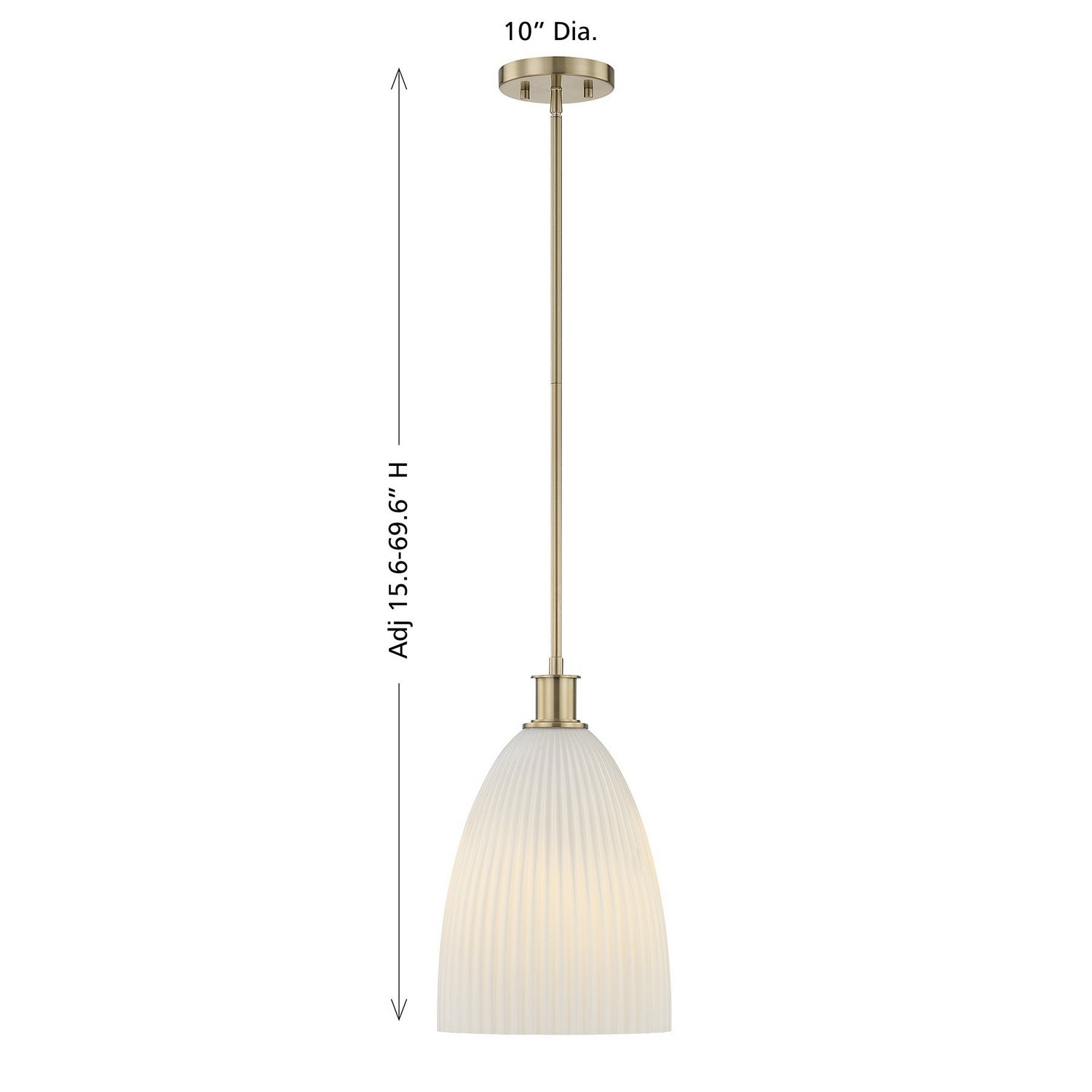 Savoy House - 7-1244-1-127 - One Light Pendant - Baldwin - Noble Brass