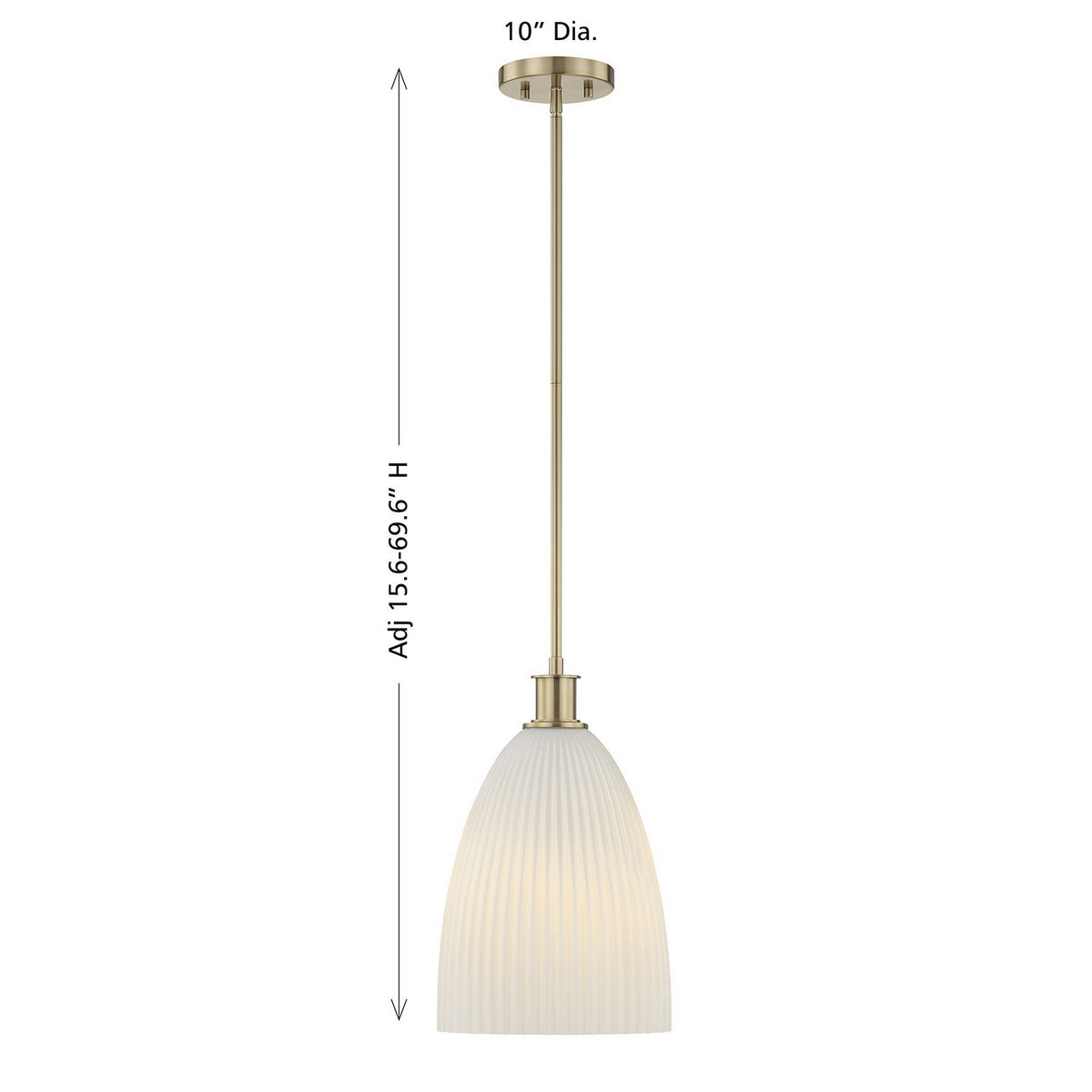 Savoy House - 7-1244-1-127 - One Light Pendant - Baldwin - Noble Brass