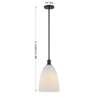 Savoy House - 7-1244-1-89 - Une lumière Suspension - Baldwin - Noir mat