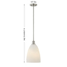 Savoy House - 7-1244-1-SN - Une lumière Suspension - Baldwin - Nickel satiné