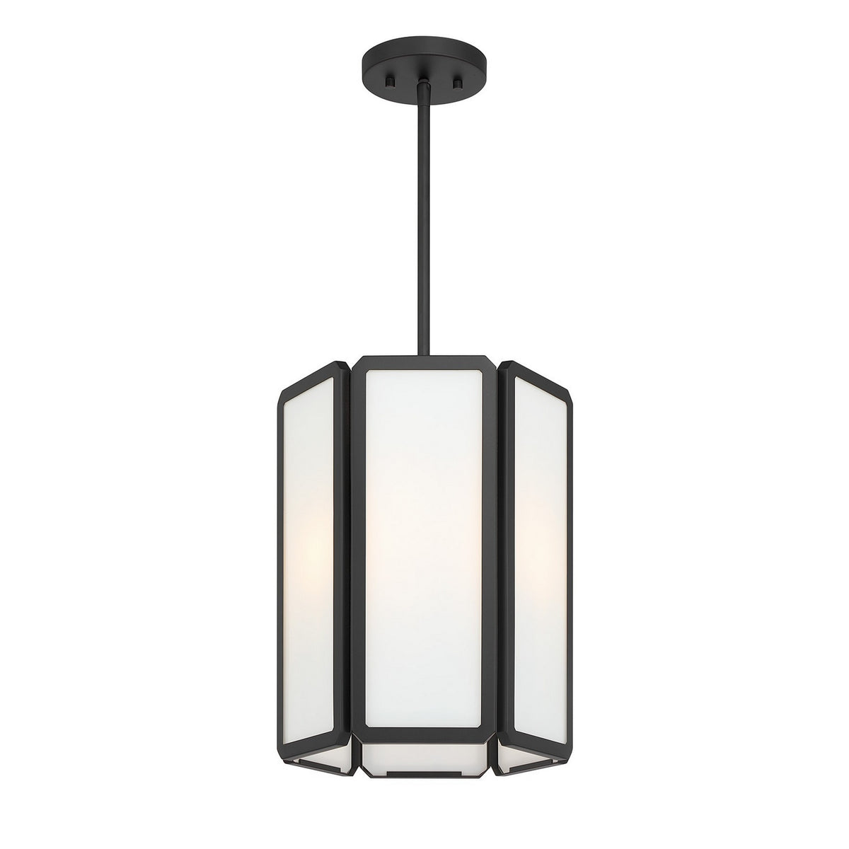 Savoy House - 7-1700-3-89 - Trois Lumières Suspension - Leeds - Noir mat