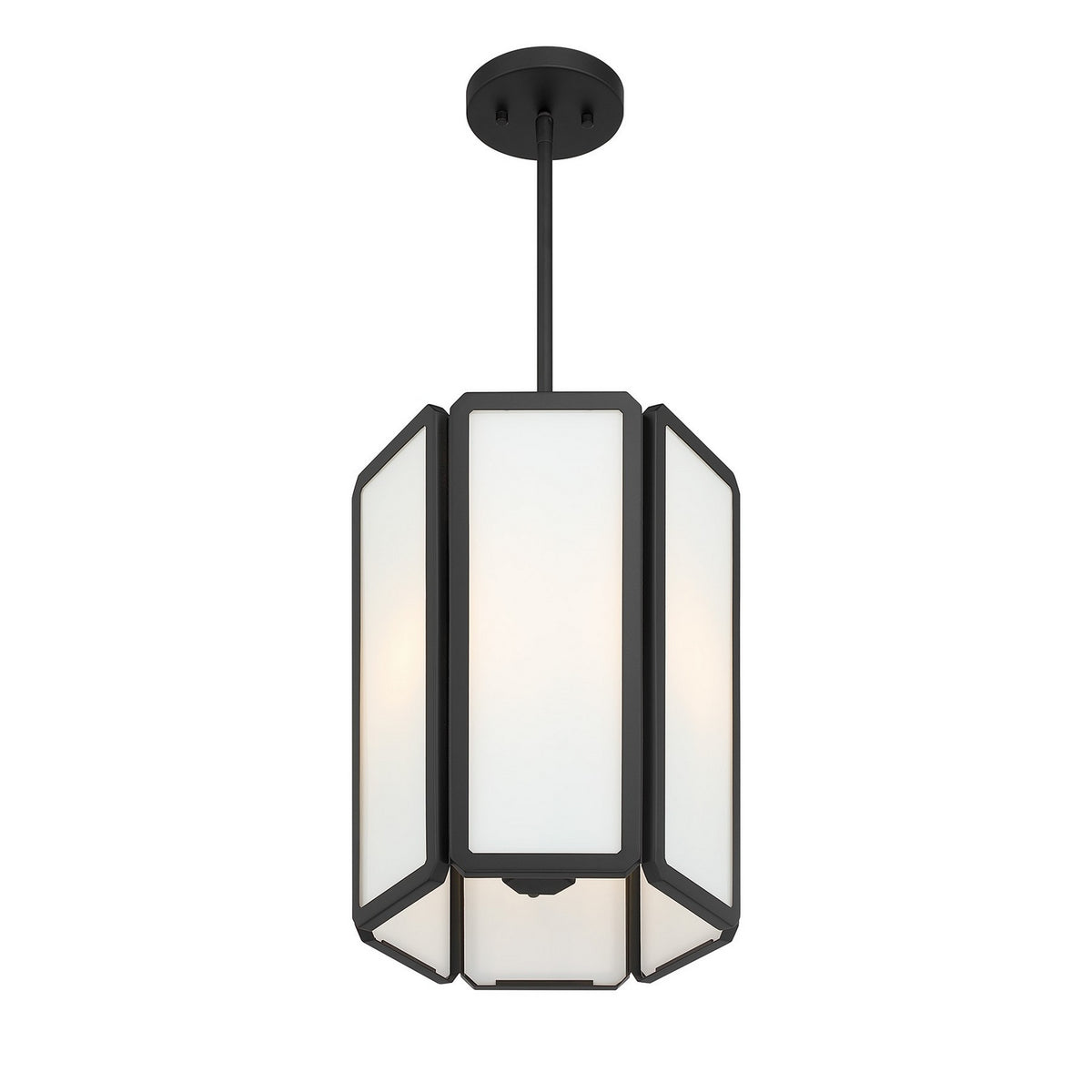 Savoy House - 7-1700-3-89 - Trois Lumières Suspension - Leeds - Noir mat