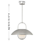 Savoy House - 7-3070-1-SN - Une lumière Suspension - Lehigh - Nickel satiné
