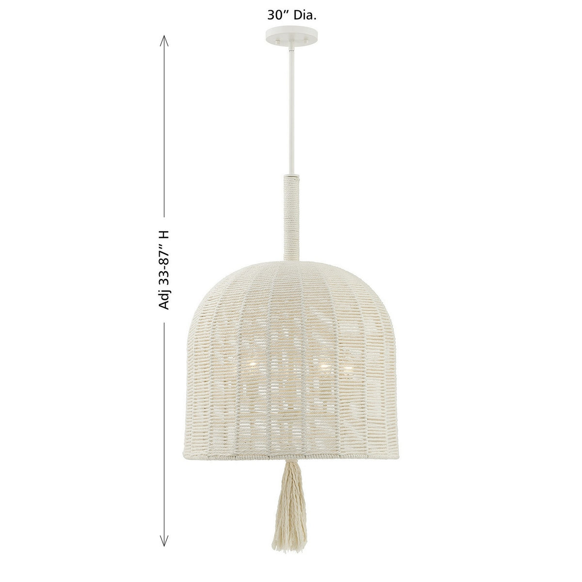 Savoy House - 7-3401-5-341 - Cinq Lumières Suspension - Lunara - Coton