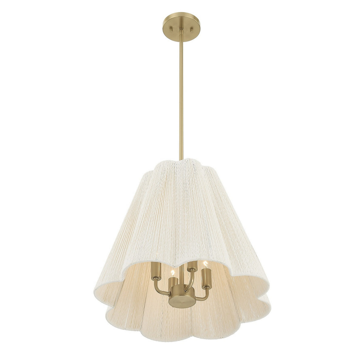 Savoy House - 7-6083-4-127 - Quatre Lumières Suspension - Rosa - Noble Brass