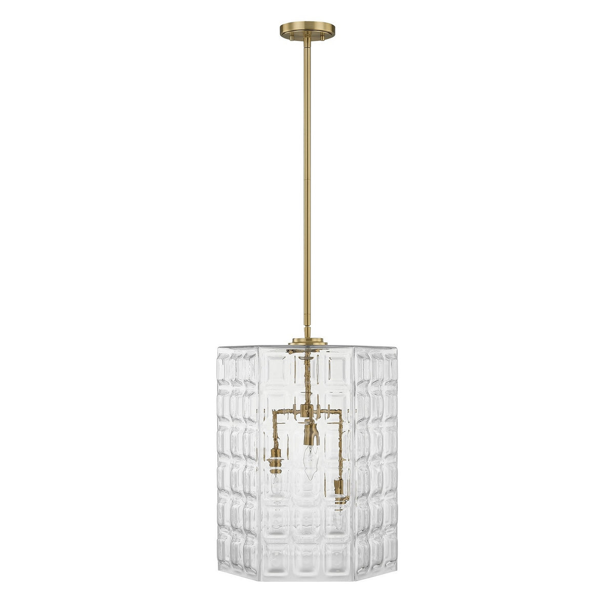 Savoy House - 7-6209-3-322 - Three Light Pendant - Reddick - Warm Brass