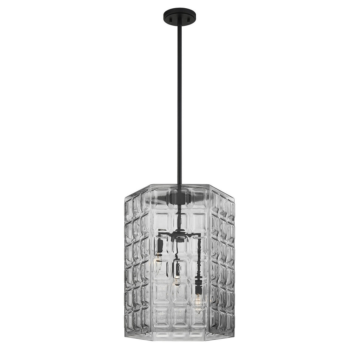 Savoy House - 7-6209-3-89 - Three Light Pendant - Reddick - Matte Black