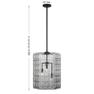 Savoy House - 7-6209-3-89 - Trois Lumières Suspension - Reddick - Noir mat