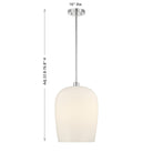 Savoy House - 7-7209-1-11 - Une lumière Suspension - Livingston - Chrome