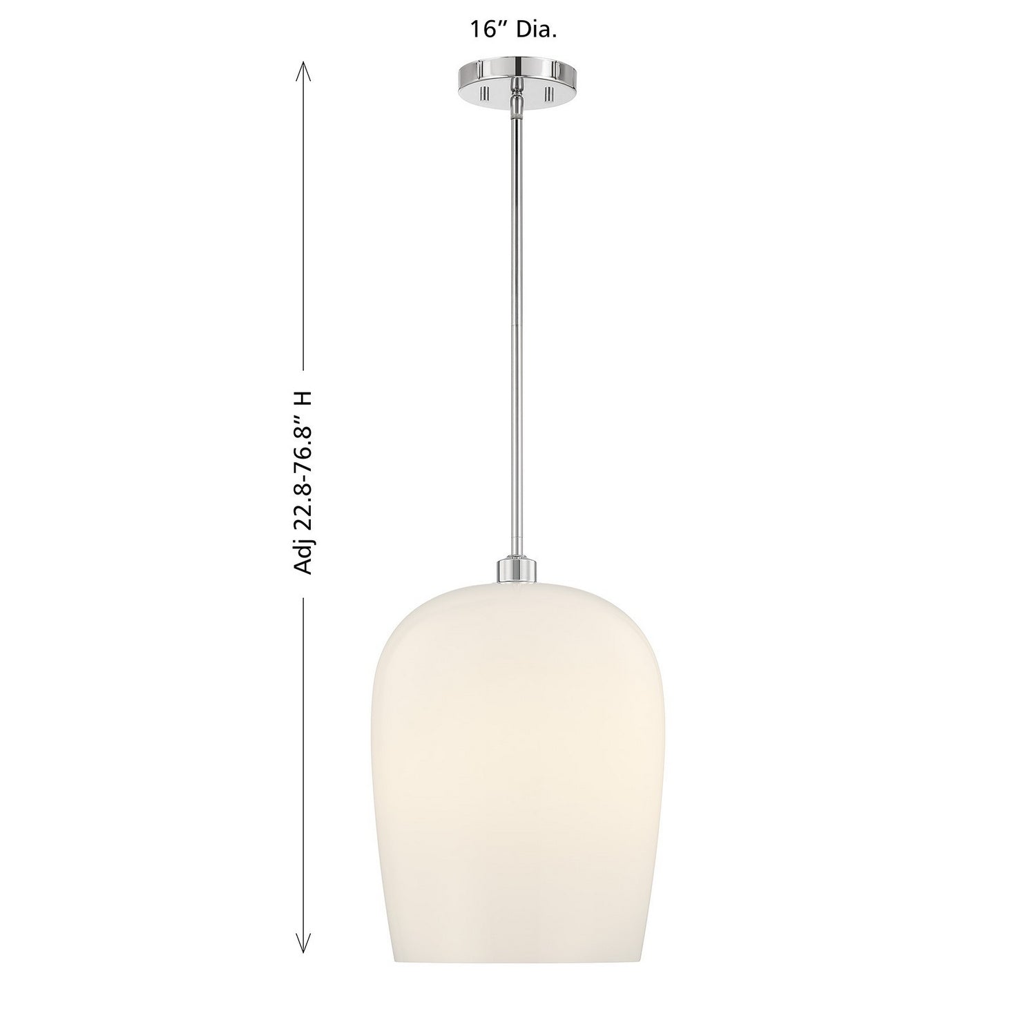 Savoy House - 7-7209-1-11 - One Light Pendant - Livingston - Chrome