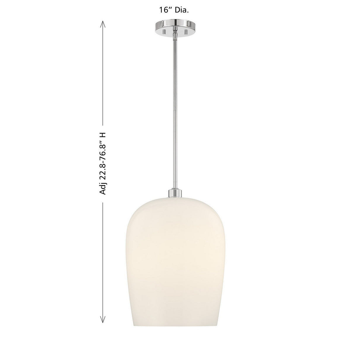 Savoy House - 7-7209-1-11 - One Light Pendant - Livingston - Chrome