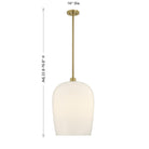 Savoy House - 7-7209-1-322 - Une lumière Suspension - Livingston - Cuivre chaleureux