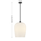 Savoy House - 7-7209-1-89 - Une lumière Suspension - Livingston - Noir mat