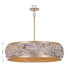Savoy House - 7-8400-6-342 - Six Lumières Suspension - Leanne - Chandon