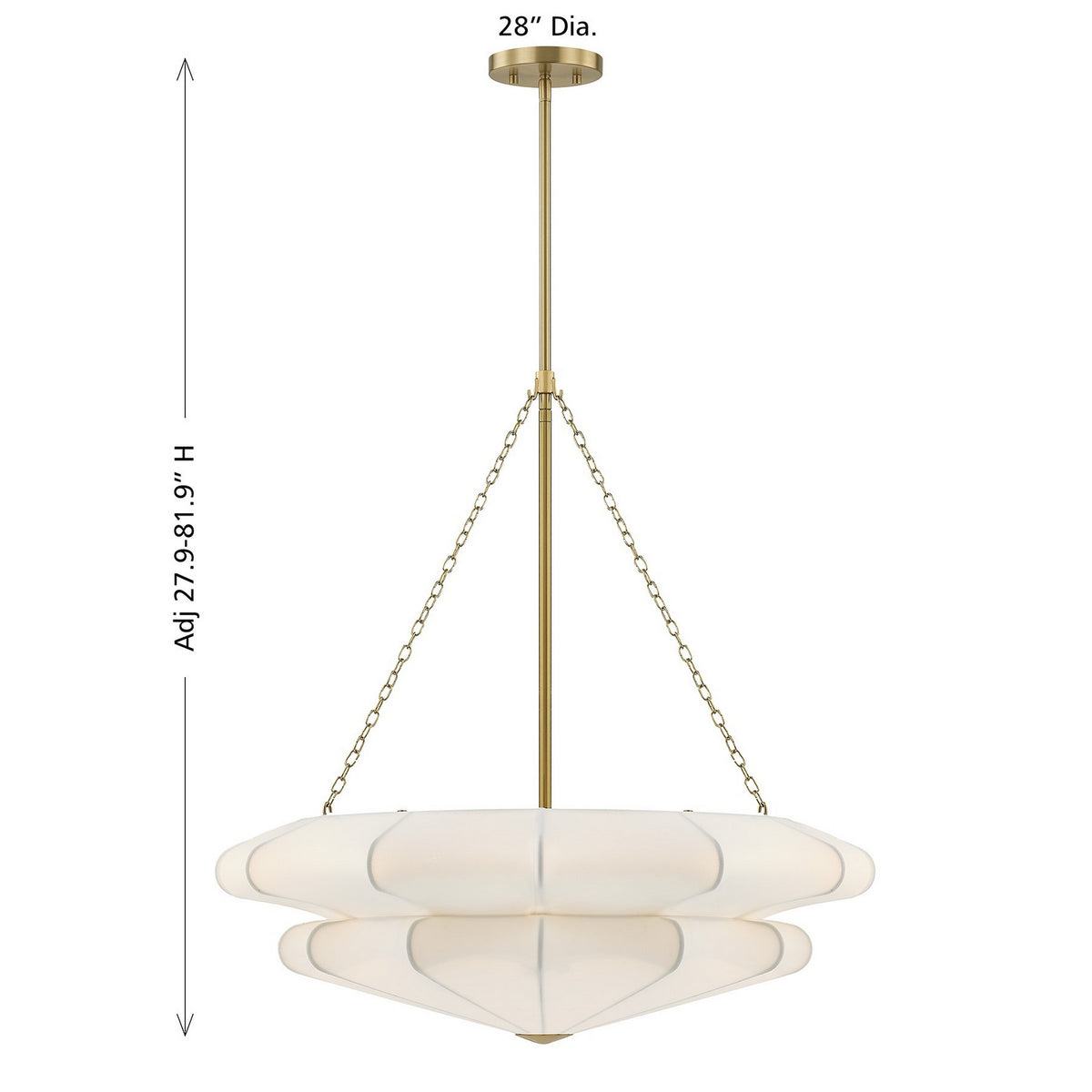 Savoy House - 7-9153-3-322 - Trois Lumières Suspension - Coppell - Laiton chaud