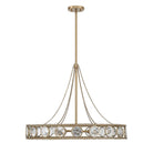 Savoy House - 7-9380-6-338 - Six Lumières Suspension - Eau de Cologne - Or opulent