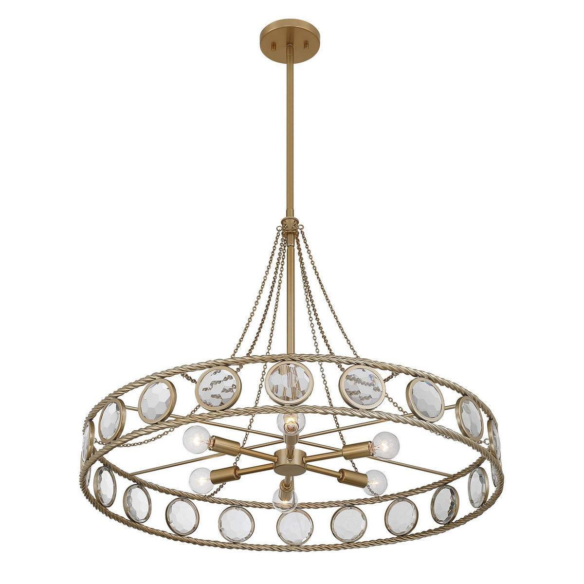 Savoy House - 7-9380-6-338 - Six Light Pendant - Cologne - Opulent Gold